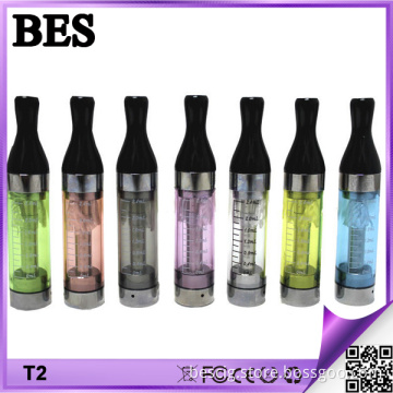 Wholesale Long Wick Colorful Original T2 EGO Clearomizer 2.4ml